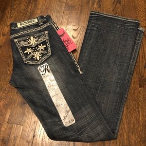 Rock & Roll Denim Mid Rise Bootcut Jeans